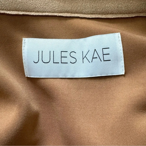 Jules Kae Hannah Beige Oversized Shacket Jacket Size XS - Picture 11 of 12